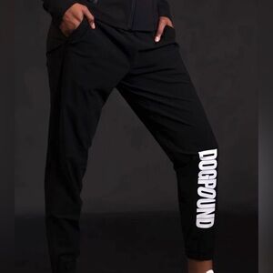 NWT Lululemon Adapted State High Rise Jogger Pant Black Dogpound Logo Sz 8